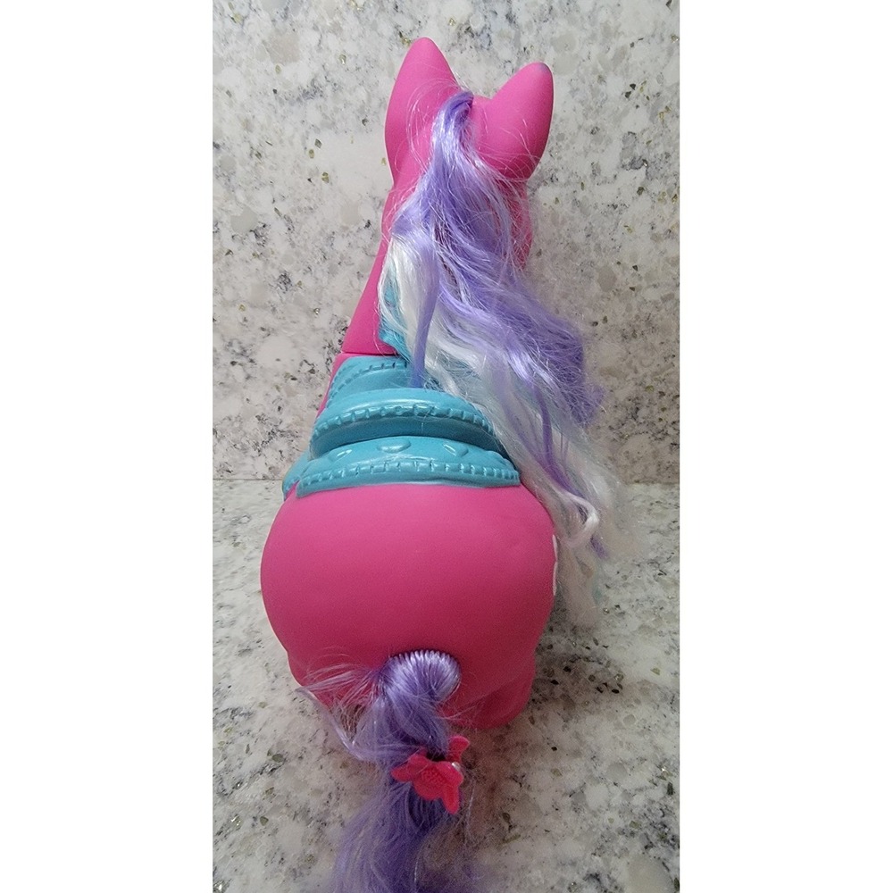 Hasbro My Little Pony G3 Y2K Pink Pony Figure Blue Saddle Heart Cutie Mark - Picture 9 of 12